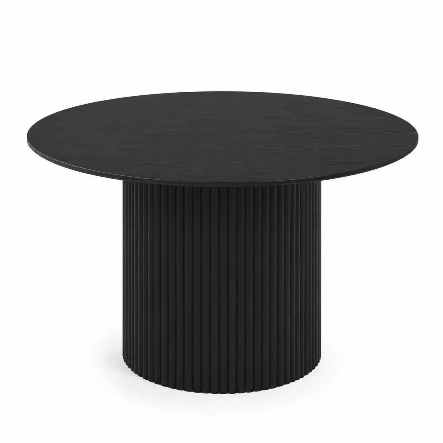 Table ronde en bois Noir Ø120 cm