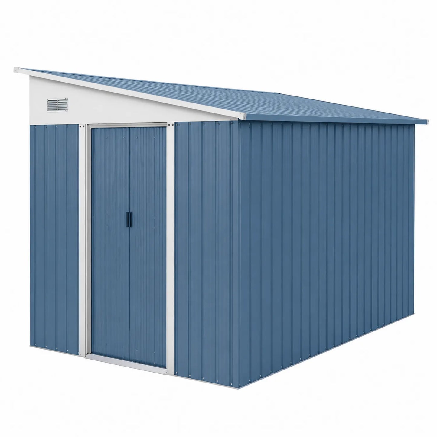 Abri de Jardin Métallique Bleu 300 x 200 x 210 cm