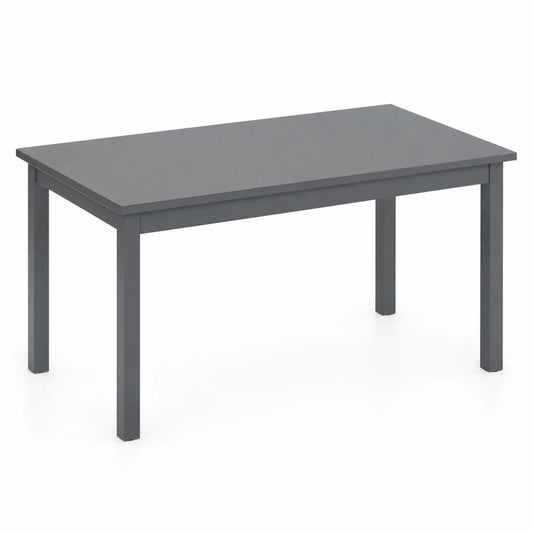 Table à manger rectangulaire en bois Gris 120x75x75 cm